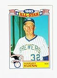 Harvey Kuenn 1984 Topps Glossy All-Stars Baseball Card #1 - Milwaukee Brewers