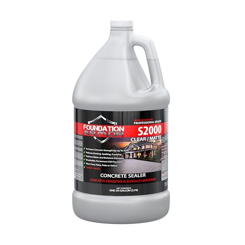 Armor S2000 Sodium Silicate Concrete Densifier and Surface Hardener - 1 Gallon - Ready to Use