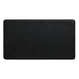 GelPro Classic Anti-Fatigue Kitchen Comfort Chef Floor Mat, 20x36”, Basketweave Black Stain Resistant Surface with 1/2” Gel Core for Health and Wellness