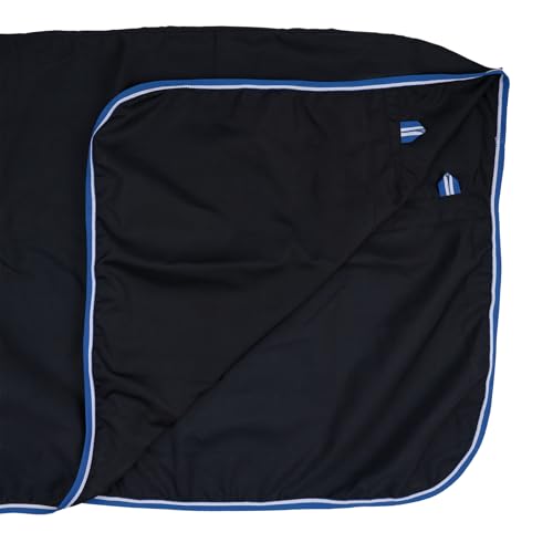 Image of Horze Glasgow Summer Cooler Secure Fit Horse Blanket - Dark Blue - 66 in