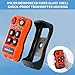 4 Channel Button Wireless Crane Remote Control Kit 12V 24V Radio Transmitter and Receiver for Electric Chain Hoist Lift Winch Overhead Crane Remote Controller
