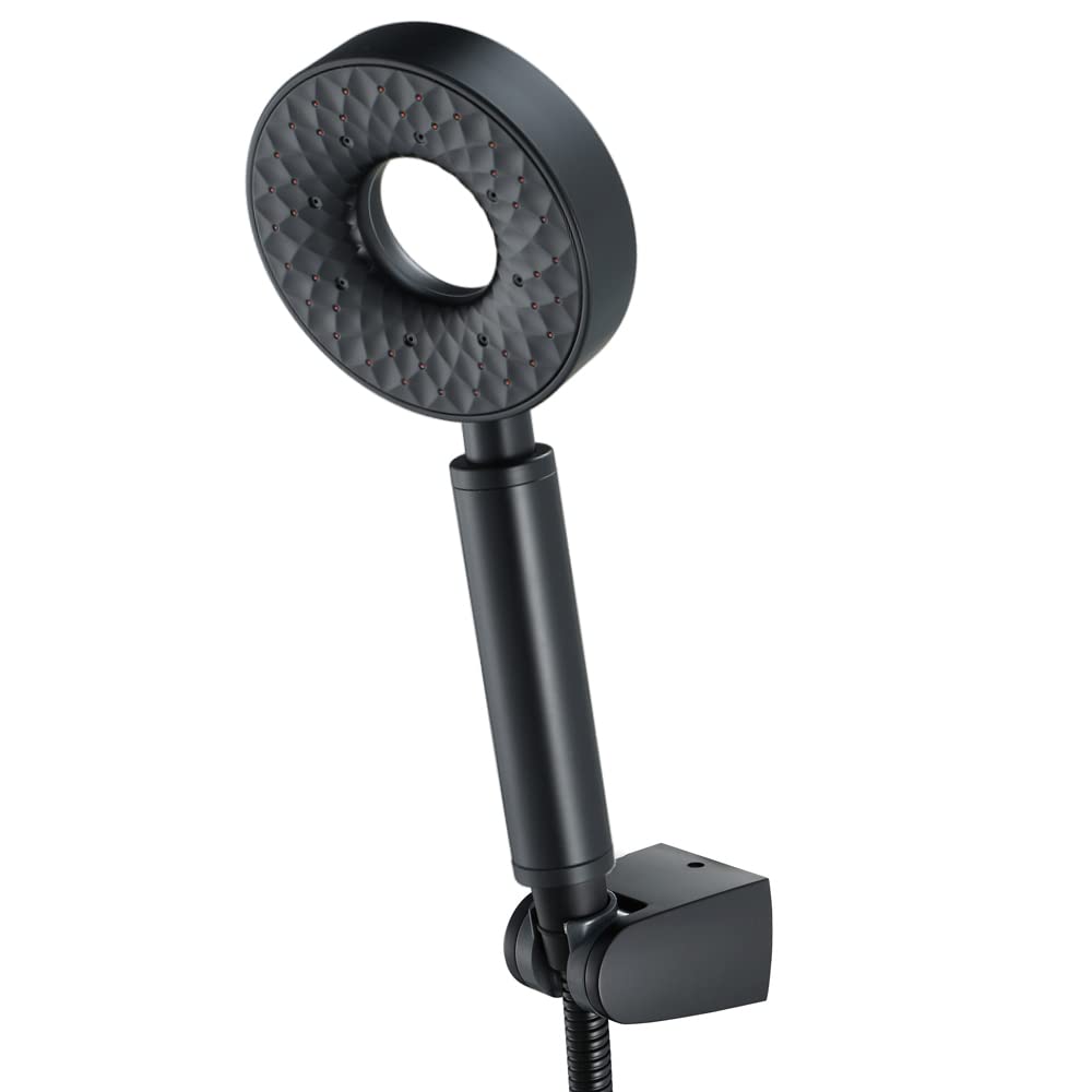 Cabezal de ducha con manguera de acero inoxidable para baños familiares
