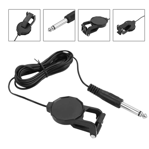 Laroal Micro de guitare acoustique pour violon, ukulélé, luth, violoncelle, microphone avec effet pour guitare acoustique, guitare folk – vue 6