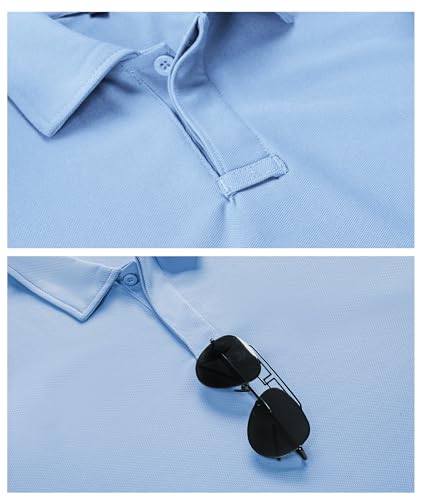 Image of SCODI Men's Golf Polo Shirt Short Sleeve Tactical Shirts Casual Tennis T-Shirt
