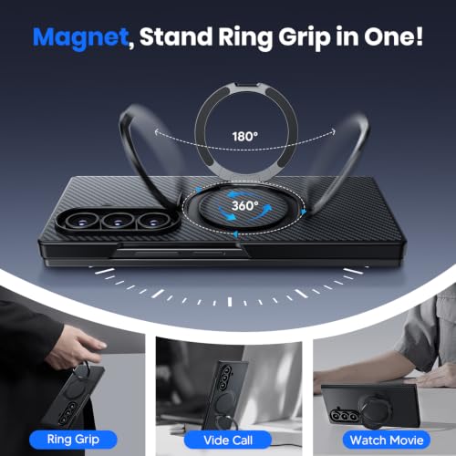 Hoerrye for Samsung Galaxy Z Fold 8 Ultra Case - Magnetic 360° Ring Stand by Hoerrye - Used condition - Image 3
