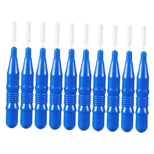 TOYZFRIENDY 50 Piezas Cepillos Interdentales Orales Azul Cepillo para Limpieza Profunda de Dientes y Uso Familiar