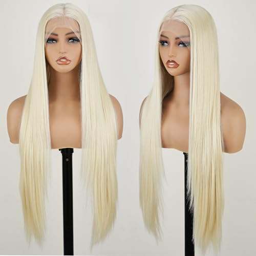 SOKU Blonde Synthetic Lace Front Wig 32 Inch