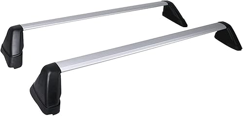 Miniatura 6 de Barras transversales para portaequipajes de techo Subaru Impreza 2017-2023, color plateado