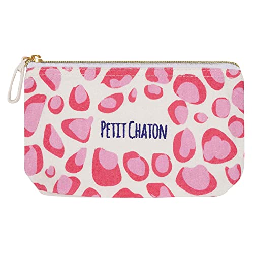 Draeger Paris Colourful Printed Cotton Bag Organiser Beauty Pouch - Little Kitten, 21x12 cm