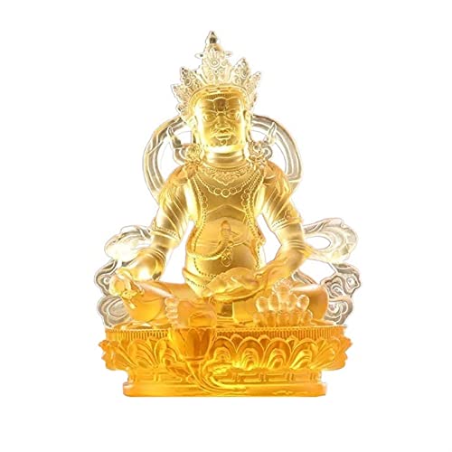 Bouddha Feng Shui pour Entrée Zen : Déco Salon Fleur de Lotus Or