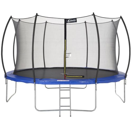 Kangui - Trampoline Rond Ø430cm avec Filet de sécurité et échelle - Bleu - FPR 430