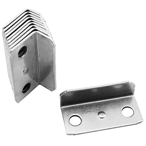 FMHXG Lot de 10 gâches coudées pour serrure de tiroir pour maison, bureau, armoire, tiroir, porte, meubles, matériel de fixation