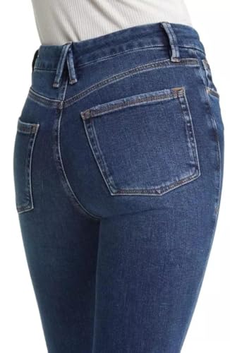 Good American Good Legs Ripped Cropped Mini Boot Jeans in Indigo Size 2/26, Blue4