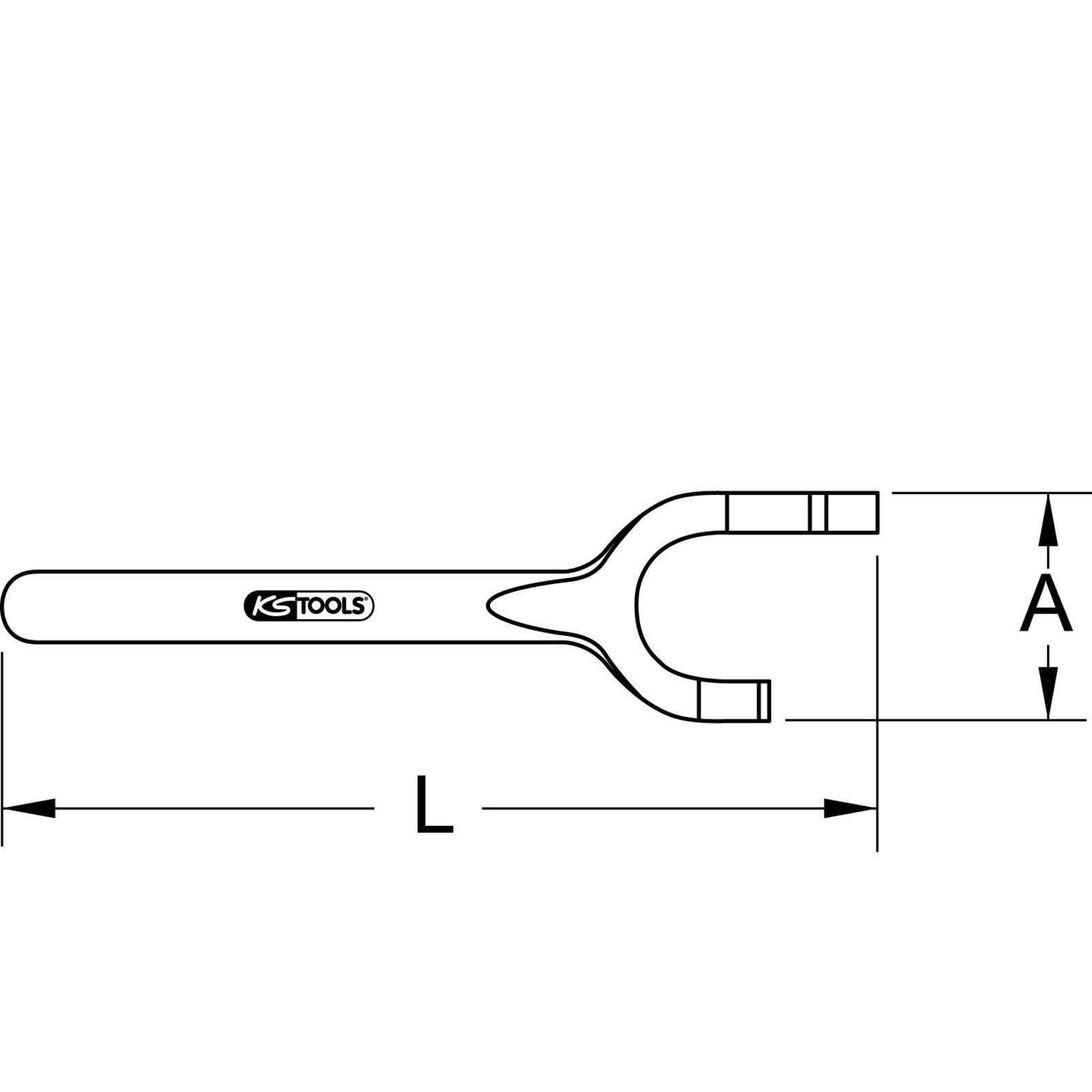 KS TOOLS 963.8238 BRONZE + Handwheel Wrench Spanner diameter 36x60 mm, Colour, Size - Image 3