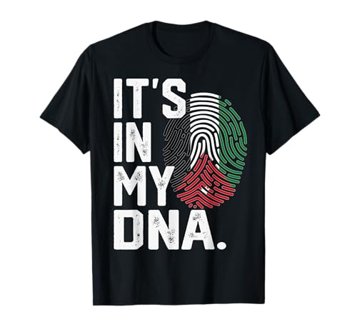 Bandera de Jordan Roots con Huellas Dactilares patriótica Camiseta