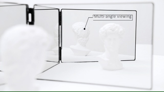 Amazon.com : LMZNXCZ 3 Way Mirror for Self Hair Cutting,360