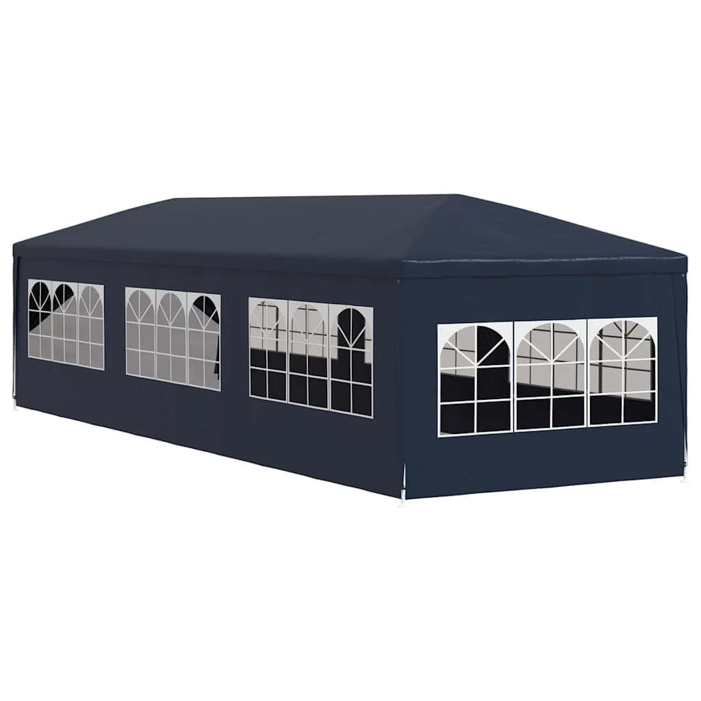 Gazebo da Giardino 3x9 m Tenda per Feste con Pareti Laterali Blu | Ideale per eventi all'aperto in giardino o cortile, offre un'ampia area ombreggiata con pareti rimovibili.