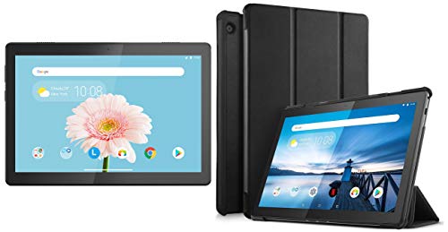 Image of Lenovo Tab M10 HD Tablet (10.1-inch, 2GB, 32GB, Wi-Fi + 4G LTE, Volte Calling), Slate Black + Cover