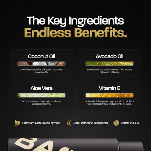 BASED Shower Duo Shampoo & Conditioner Bundle with Peppermint Oil, & Coconut Oil, Cleansing Shampoo & Hydrating Conditioner for Men, No Sulfates, Parabens or Phthalates, 12 fl oz Bottle (Pack of 2)