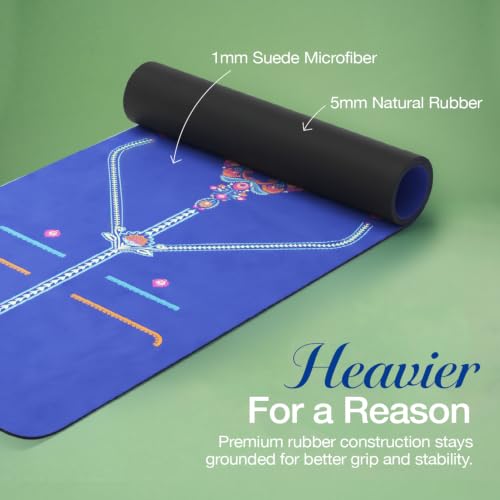 Image of Lifelong Suede & Natural Rubber Yoga Mat for Woman & Man | Non-Slip & Anti-Skid | 6mm Yoga Mat for Man |Exercise Mat for Yoga, Workout & Pilates | Gym Equipment for Home Workout | Free Carry Bag (Blue)