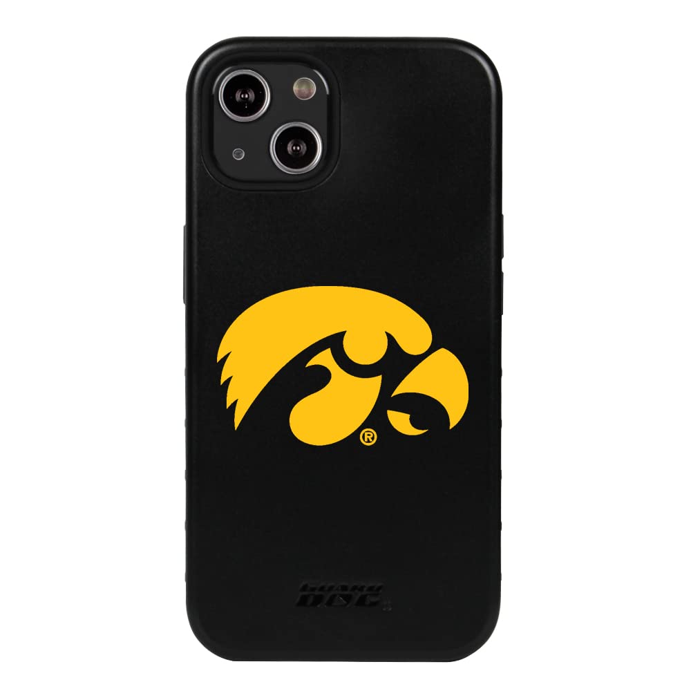 Guard Dog Case Compatible with iPhone 14 - Military Grade - Rugged Two Piece Protection - Collegiate Licensed - Iowa Hawkeyes - Logo
