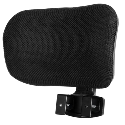 GARVALON 回転椅子のヘッドレスト office chair 腰部 背もたれ 机 スツール 椅子 イス 調節可能な椅子のヘッドレスト コンピュータ ヘア ヘッドレスト プラスチック Black