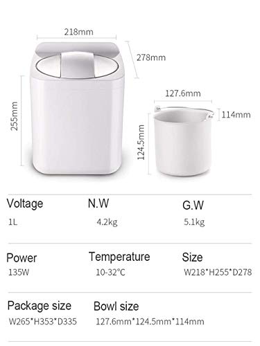 SEESEE.U OneL Click 1L Haushalt Vollautomatische Softeismaschine Intelligente Sorbet-Fruchtjoghurt-Eismaschine – Bild 3