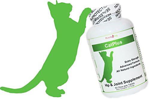 CatPlus Tablets Joint Supplement. Extra Strength with Glucosamine, Vitamins & Omega Oils. Reduce Pain & Inflammation, Improve Comfort & Flexibility, Accelerate Recovery & Maintain Healthy Joints