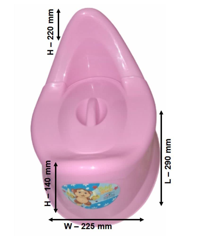 Dmitry Kids Potty Toilet Trainer Seat/Chair with Lid and High Back Support for Toddler Boys Girls Age 6 Months to 18 Months (Multicolor) 1