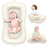 Baby Lounger - 3-in-1 Infant Lounger for Newborn 0-24 Months, Breathable & Soft Baby Nest Cover Bed for Baby, Portable Newborn Lounger for Home and Travel, Babies Essentials Gifts