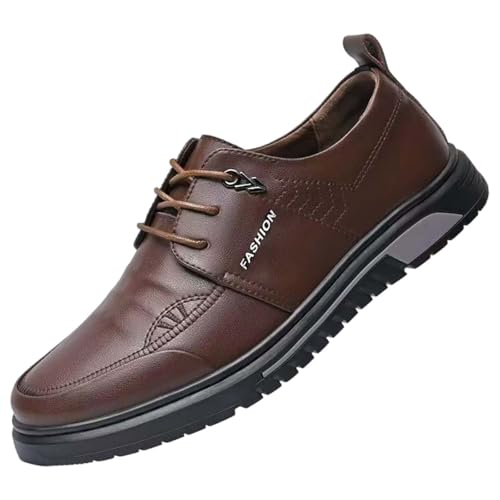 Zapatos Hombres Azul Baloncesto Zapato Transpirable Negocios Suave Casual Moda Todo Británico Estilo Casual Zapatos De Cuero Zapatos Para Caminar Hombres 48, marrón, 39 EU