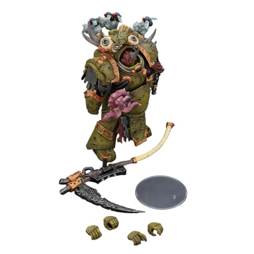 Image of JOYTOY 1 /18 Action Figure Warhammer 40k - Death Guard - Deathshroud Terminator 2 - with Manreaper and Plaguespurter Gauntlets 5.51 inch Birthday Gifts for Collectors 15Age+ JT02595