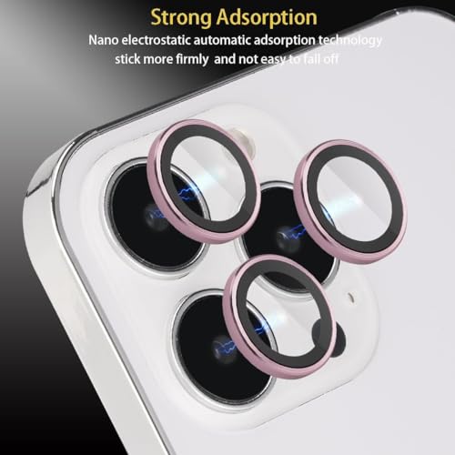 Image of Mobile Camera Lens Protector Compatible for iPhone 16 Pro & iPhone 16 Pro Max Pink