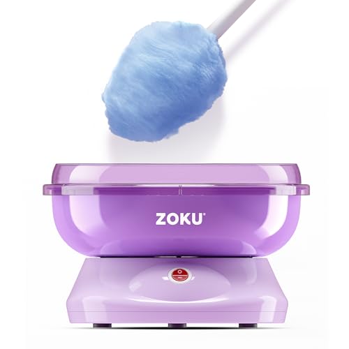 ZOKU Cotton Candy Maker, Countertop Cotton Candy Machine, Includes 10 Paper Cones, Enjoy Homemade...