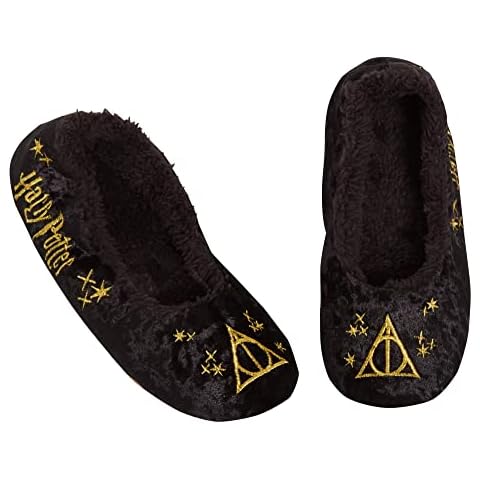 Pantoufles HARRY POTTER en velours noir Cover
