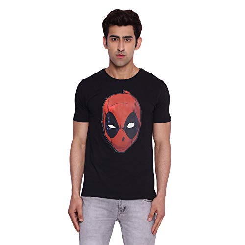 Image of Marvel Avengers by Wear Your Mind Men Round Neck Short Sleeves Knitted T-Shirt