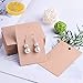 TUPARKA 120 Pcs Jewelry Storage, Earring Display Cards with Bags, Kraft Paper Tags for DIY Earrings, 3 Colors (Black, Brown, White)