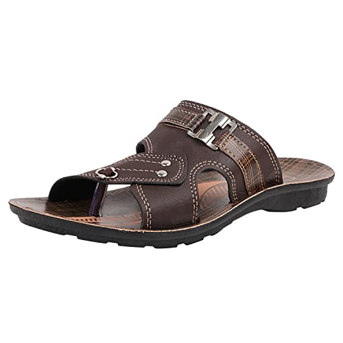 Image of TieFit Men's Stylish Slipper || Casual Flip Flop || Slip On for Men's||Thong Flip-Flops|UK 7-10