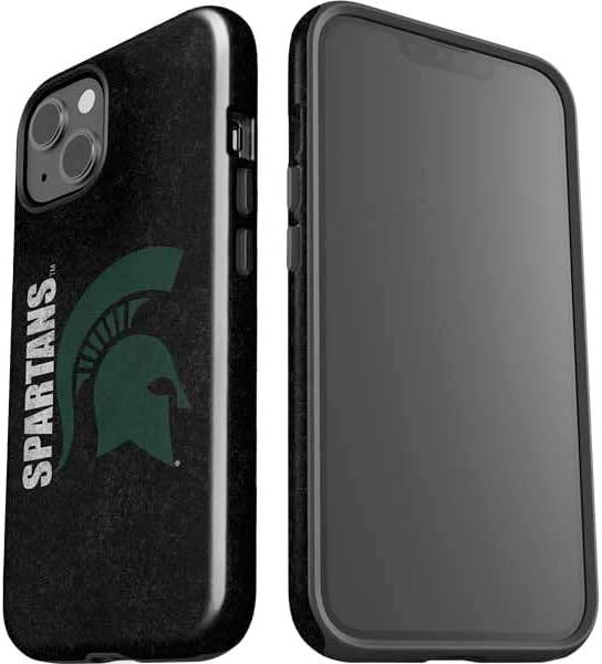 Skinit Impact Phone Case Compatible with iPhone 13 - Officially Licensed Michigan State University Bold Spartans Logo Design