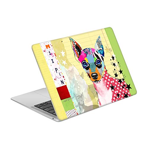 Autocollant MacBook Air 13.3 A1932/A2179 Michel Keck Mini Pinscher en vinyle résistant