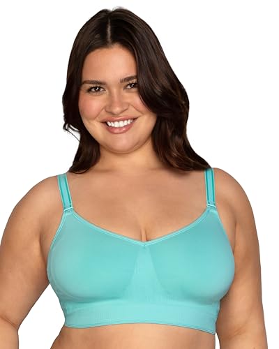 Image of Curvy Couture Women's Plus Size Wireless Bra - Seamless, Soft & Comfortable Fit
