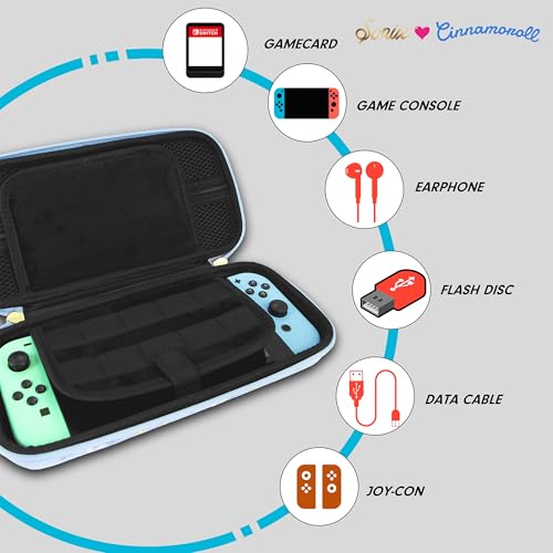 Sonix x Sanrio Carrying Case for Nintendo Switch, Protective Travel Case | Cinnamoroll Lovely Ribbons - Image 5