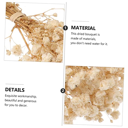 Ramos de flor babysbreath seca para decoración natural miniatura 6