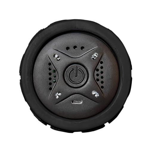 Image of Power Plate Vibrating Massage Roller with 4 Levels, Rechargeable Foam Roller with 3-Hour Battery, TSA Approved for Carry-On, Black