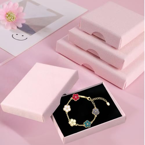 Four Leaf Clover Bracelet for Women Lucky 18K Gold Plated Stackable Jewelry Gift for Women Birthday Gifts for Girlfriend4