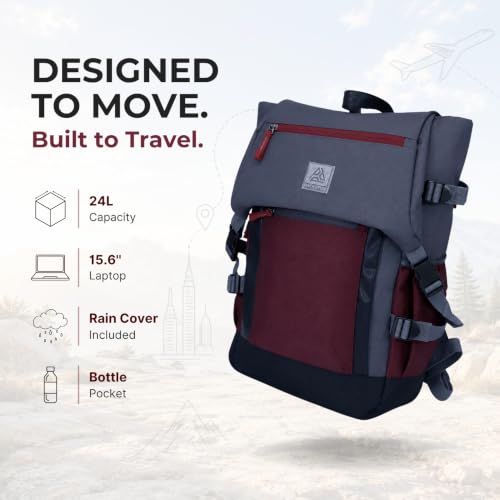 Image of Voyage 24L Travel Bag for Men & Women, Maroon