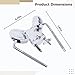 Aluminum Alloy Double Tom Holder Stand, Electroplated Mount Clamp For Drum Kit