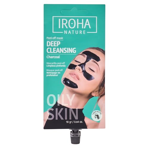 IROHA NATURE - Mascarilla facial Peel Off Limpieza Profunda, ideal para piel mixta / grasa. Elimina impurezas e imperfecciones