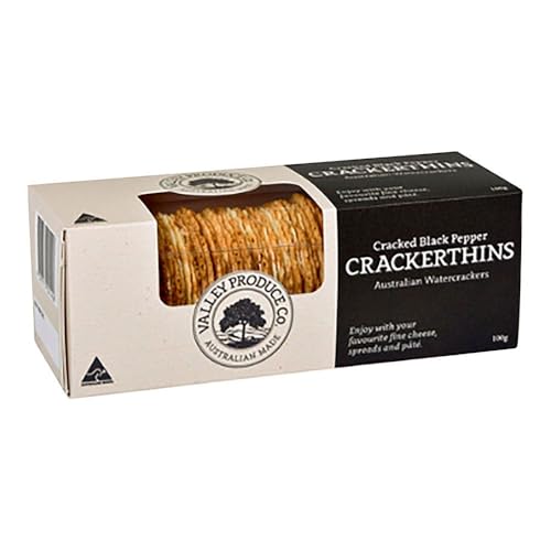 Valley Produce Company Crackers - Cracked Black Pepper 100g