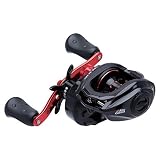  Abu Garcia Revo SX RKT Baitcast Carrete de pesca de perfil bajo - REVO4 SX-RKT, Diestro, SX-RKT, Negro/Rojo